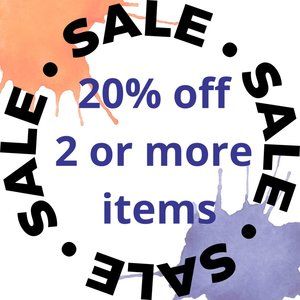 Add 2 or more items to a bundle & save 20%